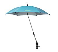 Badabulle Ombrelle Universelle Ajustable pour Poussette et Landau, Diamètre extra large 80 cm, Bleue