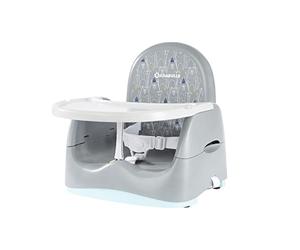 Badabulle Réhausseur Chaise Bébé Home & Go - Réglable en Hauteur - Pliable - 6 mois à 3ans (15kg) Ours
