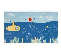 Badabulle Tapis de bain antidérapant avec témoin de température Bleu