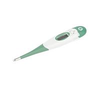 Badabulle Thermomètre digital (voie buccale, rectale et à l'aisselle), 10 secondes chrono, Embout flexible, Mémorise température, Température à 0,1°C près