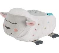 Badabulle Veilleuse Lulu le mouton - Doudou & veilleuse-projecteur, 12 mélodies et minuterie incluses - B015007