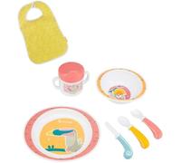 Badabulle Yummy Set De Repas 7 Pièces Corail Rose
