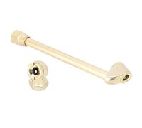 Badafaci Accessoire de Gonfleur de Pneu, Ensemble de Mandrin à Air de 1/4 Pouces, Buse de Pompe à Filetage Interne, Tige de Pompe, Outil Pneumatique, avec Double Adaptateur pour Vélo, (1/4)