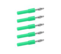 Badafaci Adaptateur de Fiche Banane de 4 Mm, Passage à Une Sonde de Prise Mâle Femelle de Conversion de 2 Mm, avec Un Savoir-Faire Polyvalent et Exquis, 5 Couleurs pour Onduleurs, Navires, (Green)