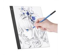 Badafaci Bloc Lumineux LED A3, Matériau Acrylique, 3 Niveaux de luminosité, Panneau Lumineux Portable pour la Pratique de l'esquisse, du Dessin et de la Calligraphie