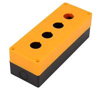 Badafaci Boîtier de Station de Commande de Commutateur à Bouton-poussoir Boîtier de Protection ABS 22 Mm Quatre Trous Bande de Caoutchouc d'étanchéité étanche à la Poussière et à l'eau pour le