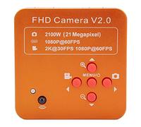Badafaci Caméra de Microscope, Caméra à Monture C, 21 MP | Caméra USB, Capteur CMOS 21MP, Vidéo en Direct 1080p 60fps, Stockage sur Carte TF, Télécommande, pour L'inspection