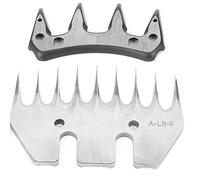 Badafaci Ciseaux à Laine pour Moutons, Lames de Rechange Universelles, Peigne et Ensemble de Coupe, 13 Dents en Acier Inoxydable pour Cisailles à Laine pour Le (Lame Droite 9 Dents (+ Lame