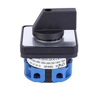 Badafaci Commutateur de Commutation, AC 660 V 20 A, Sélecteur de Verrouillage à 2 Positions avec 4 Bornes, Isolation élevée, Structure Compacte, pour Utilisation de Générateur de Panneau de Commande