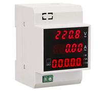 Badafaci Compteur D'énergie Numérique Moniteur de Puissance Multifonctionnel LED Compteur de Facteur de Puissance Actif Le Montage sur Rail DIN Mesure Le Facteur de du Courant de (AC80-300/100A)