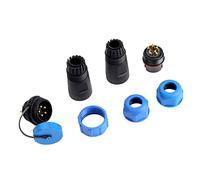 Badafaci Connecteur de Prise D'aviation étanche IP68, Options 2 Broches 3 Broches 4 5 7 9 12, avec Corps en Nylon PA66 et Joint en Caoutcho (5)