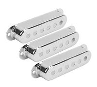 Badafaci Couvercle de Micro Unique en Laiton, Accessoire de Guitare électrique 48mm 50mm 52mm pour Musiciens ST SQ (SILVER)