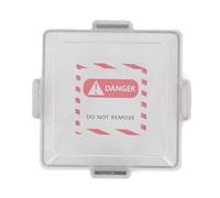 Badafaci Couvercle de Protection D'arrêt D'urgence, Bouton-poussoir Magnétique, Protection de Commutateur, PC Transparent, Ignifuge, isolé avec Conception Détachable pour le Verrouillage