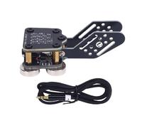 Badafaci CW Keyer Clé Automatique à Code Morse à Double Palette avec Matériau PCB, Base à 4 Aimants, Prise Universelle de 3,5 Mm et Type C pour Radio Amateur, Smartphone, Ordinateur