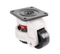 Badafaci de Nivellement Robuste, Rétractable Industrielle en Alliage d'aluminium et de Nylon, capacité de 550 Lb, Double Roulement à Billes, Hauteur Réglable et Réduction des Vibrations pour Machines