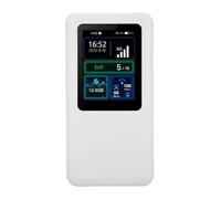 Badafaci Dispositif de Point D'accès Mobile 5G, Batterie 10 000 MAh, Routeur de Voyage WiFi 6, Chipset MTK6877, 16 Utilisateurs, 2,4 GHz, 5,8 GHz, avec écran LCD de 1,8 Pouces pour Les (Prise UE)