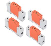 Badafaci Dispositif de Protection, 4 SPD à Montage sur Rail DIN avec Fenêtre D'indicateur de Puissance Visible et Conception de Boucle Anti-Fissuration, pour Usage Domestique AC 420 V (Imax : 20 kA)