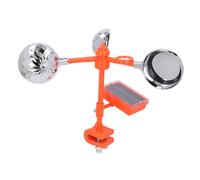 Badafaci Dispositif Solaire Anti-Oiseaux, Effrayant Sonore et Réfléchissant avec 3 Prismes Rotatifs pour Jardin, Verger et Champ. Alimentation électrique pour Réseau électrique.