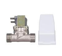 Badafaci Électrovanne D'entrée D'eau de 1/2 Pouces DC12V avec Prévention du Reflux et Filtre Amovible pour Distributeur D'eau Chauffe-eau de Machine à Laver