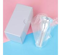 Badafaci Embout de Tuba en Laiton plaqué Argent Taille 7 pour Débutants, traité CNC avec des Tons Métalliques Riches, Accessoires pour Instruments à Vent de Remplacement Facile (SILVER)