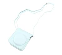 Badafaci Étui de Protection en Cuir PU pour Mini Appareil Photo, avec Sangle Réglable, Couverture Supérieure Détachable pour Photographie Instantanée, Voyage en Plein Air (Green)