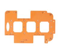 Badafaci Gabarit de Routeur pour le Travail du Bois, Rayon D'angle Rond R20 R25 R30, Gabarit Universel pour le Travail du Bois avec Découpes de Prise de Commutateur de 70 Mm X 60 Mm pour