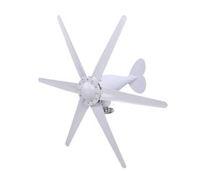 Badafaci Générateur D’éolienne 300W 6 Pales Démarrage à Basse Vitesse | Lames Composites en Nylon, Démarrage à 1,0 M,S, Maison VR Bateaux, Disque AC, Compatible avec Onduleur, Générateur électrique