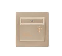 Badafaci Hotel Card Insert Power Switch, 40A Gold (GOLD) | Contrôle de coupure rapide, corps ABS en alliage d\'aluminium, tension 85-250 V, pour chambres d\'hôtel et bureaux