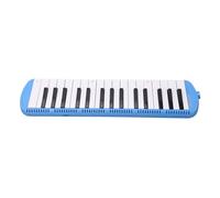 Badafaci Instrument à Vent Mélodica à 32 Touches de Piano, Style de Piano Mélodica Portable Compact pour l'éducation Musicale, Instrument Léger pour Débutants avec Tube (BLUE)