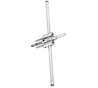 Badafaci Jeu de Forets de Scie Cloche Réglable, Coupe-cercle à Pointe en Carbure D'argent de 30 à 300 Mm pour Plaques de Plâtre en Plastique et Bois, avec Lame en Acier allié traité