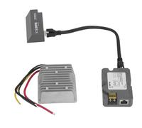 Badafaci Kit Adaptateur de Cordon Ethernet, Injecteur PoE 150 W, Convertisseur 12 V à 48 V et RJ45 pour Kit Internet Dish V2 et Routeurs