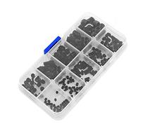 Badafaci Kit D'assortiment de Vis à Douille 240, Acier allié Noir de qualité 12 9, avec Boîte de 132x70x20mm, pour une Utilisation Facile