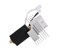 Badafaci Kit Hotend en Céramique pour Imprimante 3D de 0,8 Mm, Buse en Acier trempé de Remplacement en Laiton avec Revêtement en Carbure de Tungstène pour Dissipateur Thermique oxydé à