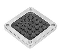 Badafaci Lame de -frites en Acier Inoxydable, Machine de Dé de Pommes de Terre avec Cadre en Alliage D'aluminium pour Concombre, Aubergine, Carotte, Légumes, Salade de Fruits (12mm)