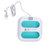 Badafaci Machine de Presse à Chaud Portable pour T Shirts, 9x9 Pouces | Matériau ABS, Chaleur Maximale de 205 ℃, Fonctionne avec des Sacs à Main et des Coussins, Réglages Temporisés pour un