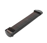 Badafaci Manche D'entraînement de Guitare, Outil Portable D'entraînement D'accords de Guitare à 6 Frettes pour Débutants avec Tableau D'accords Rotatif, Matériau ABS, Sac de Transport