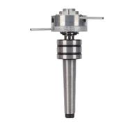Badafaci Mandrin de Tour à Bois 3 Mors, Arbre MT2, Centrage Automatique, Plage de Serrage 10-35mm, Alliage D'aluminium, avec Mors Indépendants Réglables pour Pièces de Tour Miniature