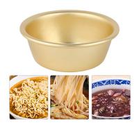 Badafaci Marmite à Nouilles Coréenne, Marmite en Aluminium avec Doubles Poignées, 6,3 Pouces 8,6 Pouces pour la Cuisine Maison (#2)