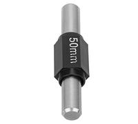 Badafaci Micromètre Extérieur en Acier Inoxydable, Outil de Mesure Professionnel avec Tige de Bloc D'étalonnage, pour Calibrer les Micromètres 25 Mm, 50 Mm, 75, 100 (50MM)