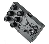 Badafaci Mini Pédale d'effet de Guitare Pédale d'overdrive de Distorsion en Métal 9 Tons EQ 3 Bandes True Bypass DC9V USB 5V Conception Compacte pour les Joueurs de Guitare électrique Scène de