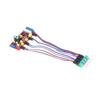 Badafaci Module de Préamplificateur de Carte de tonalité NE5532 avec Double Puce pour équipement Audio, Adaptateur de Contrôle de Fréquence DC12 V avec Réglage des Basses Aigus, Sortie HiFi pour