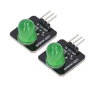 Badafaci Module d'entraînement LED 10 Pièces, Panneau Lumineux Décoratif électronique, Contrôle MCU, 3.3V 5V pour la Décoration de la Maison et les Guirlandes de Noël (MRB050B Vert)