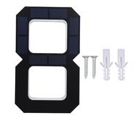 Badafaci Numéro de Maison à Lumière Solaire, Grand Panneau de Numéro de Maison à LED avec Détection Automatique de la Lumière et étanchéité IP44, pour Décoration de Plaque de Port