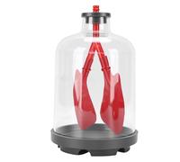 Badafaci Outil d'apprentissage éducatif de Simulateur de Mouvement de Diaphragme de Modèle de Respiration Pulmonaire avec Coque Transparente et Caoutchouc Flexible pour L'enseigne
