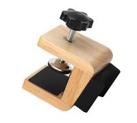 Badafaci Pince de Table de Guitare, Structure en Bois, Support Réglable avec Coussinet en Silicone, Repose-cou Portable pour Guitares Basses électriques Classiques Acoustiques