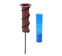 Badafaci Pluviomètre, Tube Flottant de 5 Pouces pour Irrigation de | Construction en Plastique et Fer, échelle en Pouces, Usage Pelouse et Jardin, Suivi du Débit D'arrosage, Tube de Mesure de