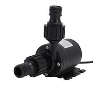 Badafaci Pompe à Eau, 19 W 800 LPH, Débit de 5 M, Moteur sans Balais à Faible Bruit, avec Connecteur en Plastique, pour Fontaine, Piscine, Aquarium, Système Solaire RV