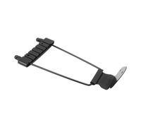 Badafaci Pont Trapèze en Métal pour Guitare, 6 Cordes, Remplacement de Cordier de Guitare Jazz avec Vis pour Basse (BLACK)