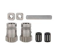 Badafaci Poulie d'imprimante 3D, Kit de Roue Motrice à Double Engrenage avec Roulements pour Prusa I3 MK2 MK3, Installation Facile et Performances Améliorées