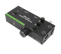 Badafaci Préampli Phono Mm MC, Mini Préamplificateur de Phonographe Stéréo Professionnel avec Réglage des Fréquences Hautes, Moyennes et Basses, pour Tourne-Disque, Entrée XLR 5 (Prise UE 1500w)
